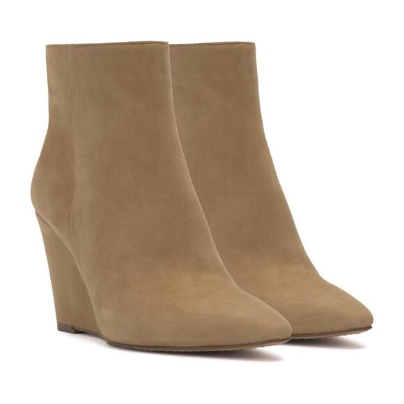 Vince Camuto Shoes Teeray Tortilla Suede Wedge Heeled Ankle Boots